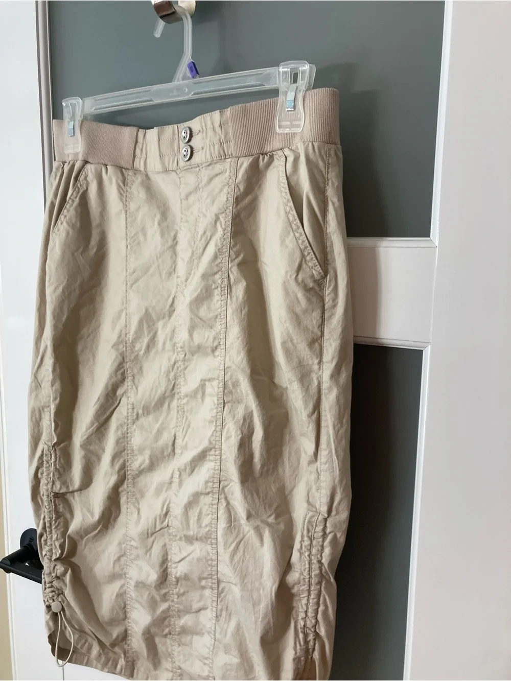 Torrid Maxi Poplin Cargo Skirt - Beige - Torrid Size 00 - 10 -